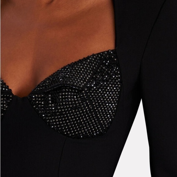 AREA | Crystal-embellished stretch-twill maxi gown - Picture 8 of 15